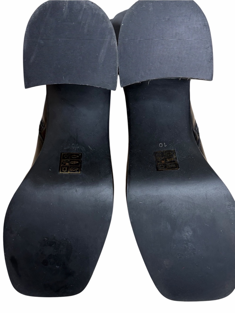 Jeffrey Campbell The Band Black Knee High Square Toe Platform Boots - Picture 10 of 12